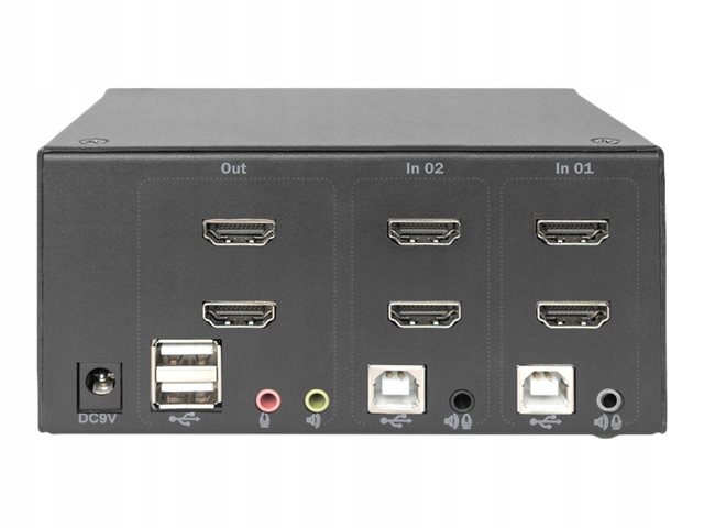 Digitus Kvm Switch 2x2 Hdmi 2-Port Liczba komputerów 8