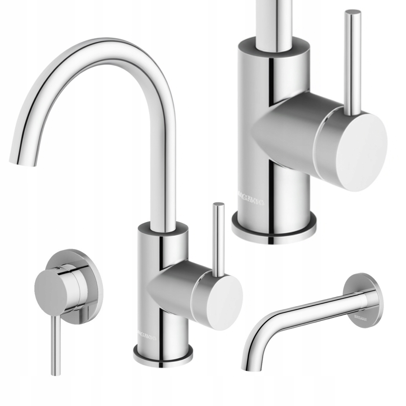 Stojanková Umývadlová Batéria Kohman Axel Chróm Jednopáková, Moderná