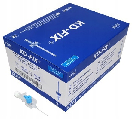 

Kaniula Wenflon Kd-fix 22G 0,9x25mm Niebieski