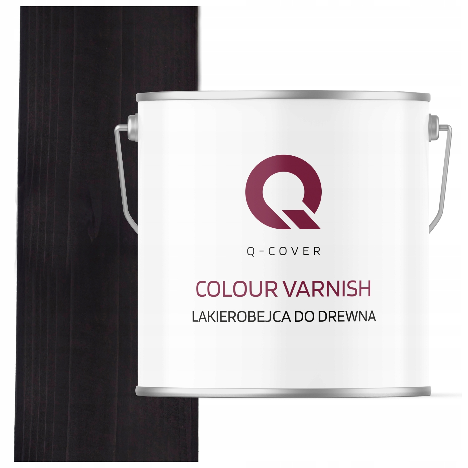 Laková Farba Na Drevo 3V1 Čierna Extra Lazúra Farby Satén 5L Ochranná Uv