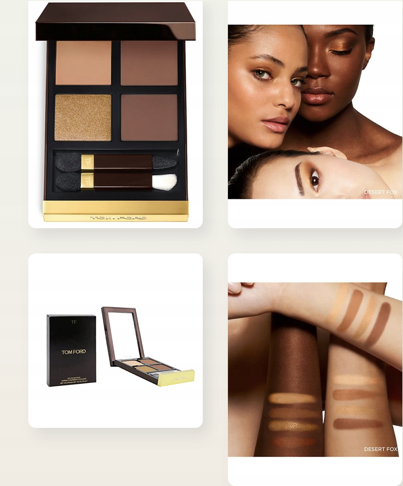 TOM FORD 29 DESERT FOX Eye Color Quad PALETA CIENI Cień do TOM FORD 29 DESERT FOX Eye Color Quad PALETA CIENI Cień do
