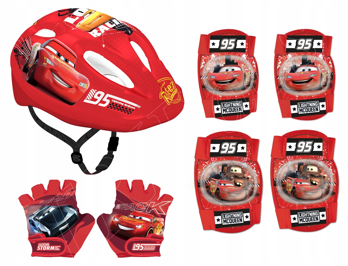 

Kask Rowerowy Ochraniacze Rękawiczki Cars McQUEEN