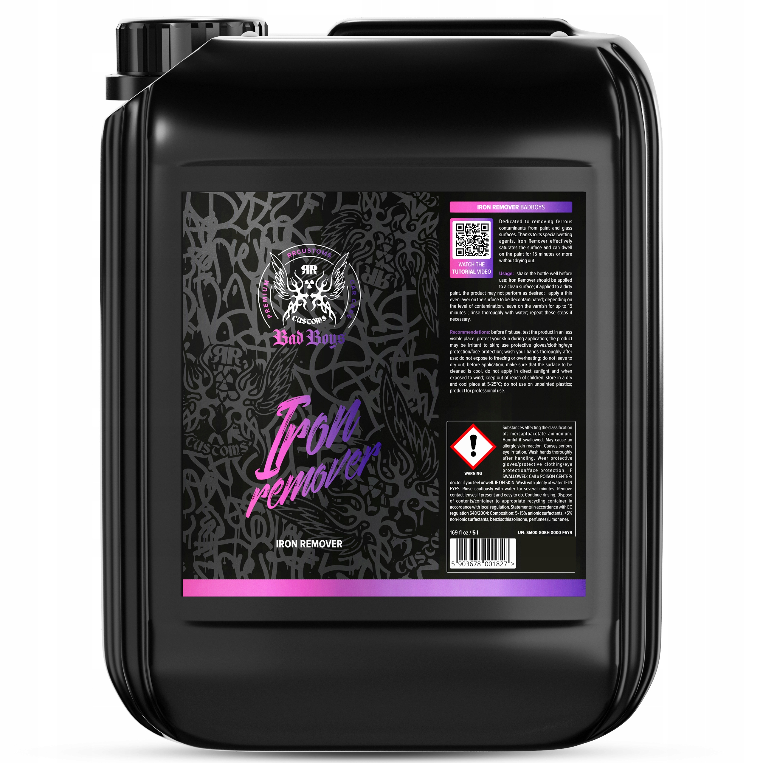 Rr Customs BadBoys Iron Remover 5L Usuwanie osadu metalicznego