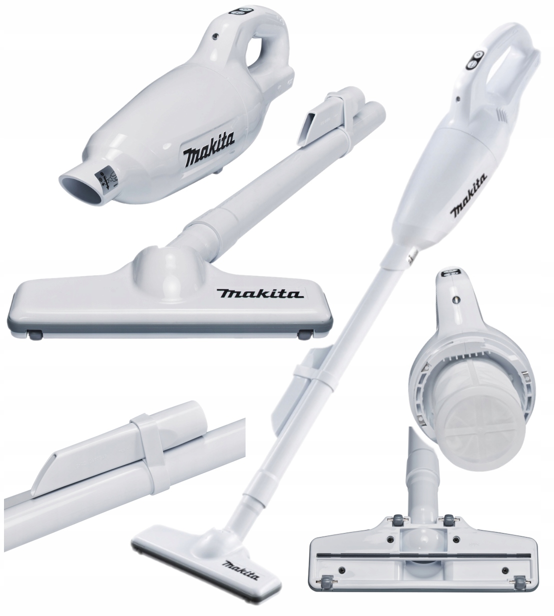 Makita Odkurzacz ręczny pionowy samochodowy CL108FD 12V Cxt Biały