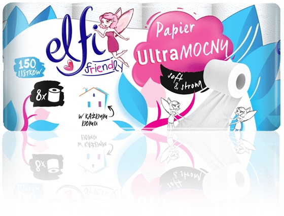 Papier toaletowy ELFI Ultra Mocny biały 2w 80 rol EAN (GTIN) 5907354000265