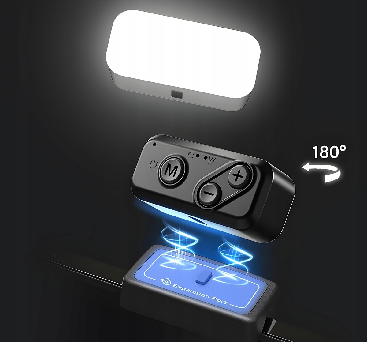 Gimbal Stabilizator ręczny do telefonu HOHEM iSteady Mobile+ Kit 2024 Lampa Materiał aluminium tworzywo sztuczne