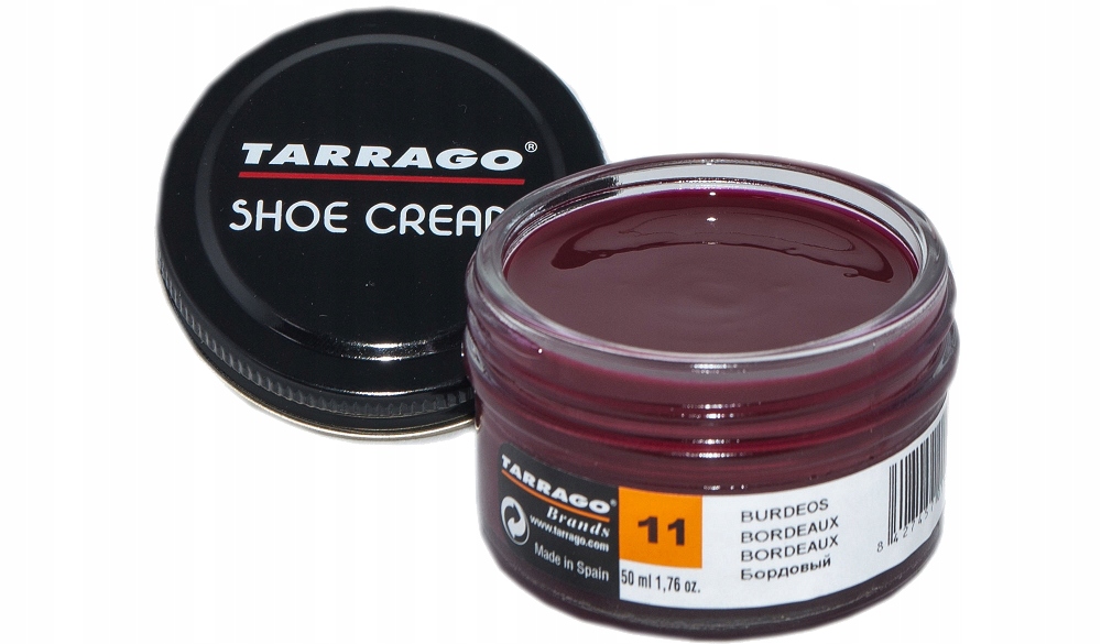 

Bordowy Krem Pasta Do Butów Odżywczy Tarrago 50 ml