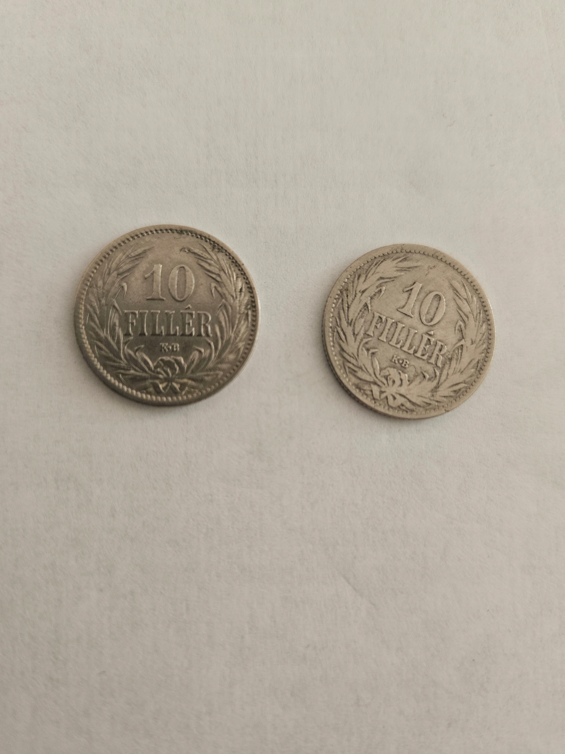 10 filler 1895, 1909