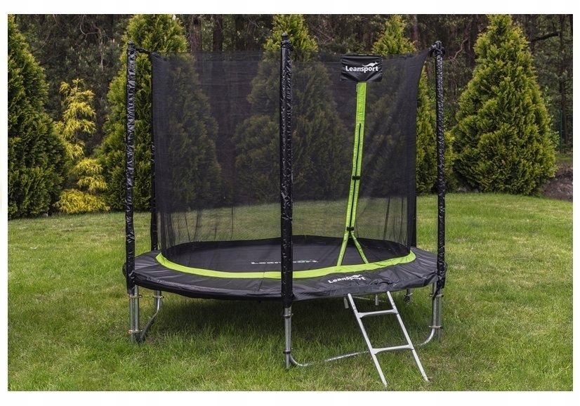 TRAMPOLINA Z SIATKĄ WEWNĘTRZNĄ 10FT/305cm do 150kg Marka Leansport