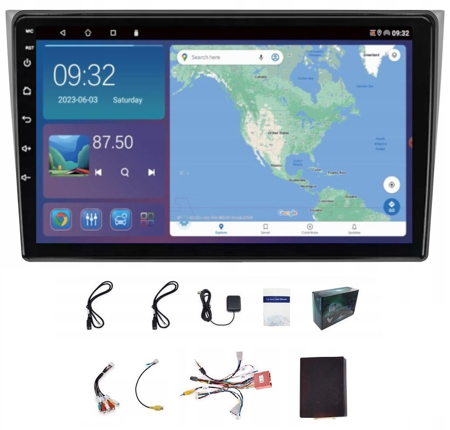 Navigační Rádio Gps Android Mazda CX-9 2007-2015 Usb Wifi Carplay Bt 62GB
