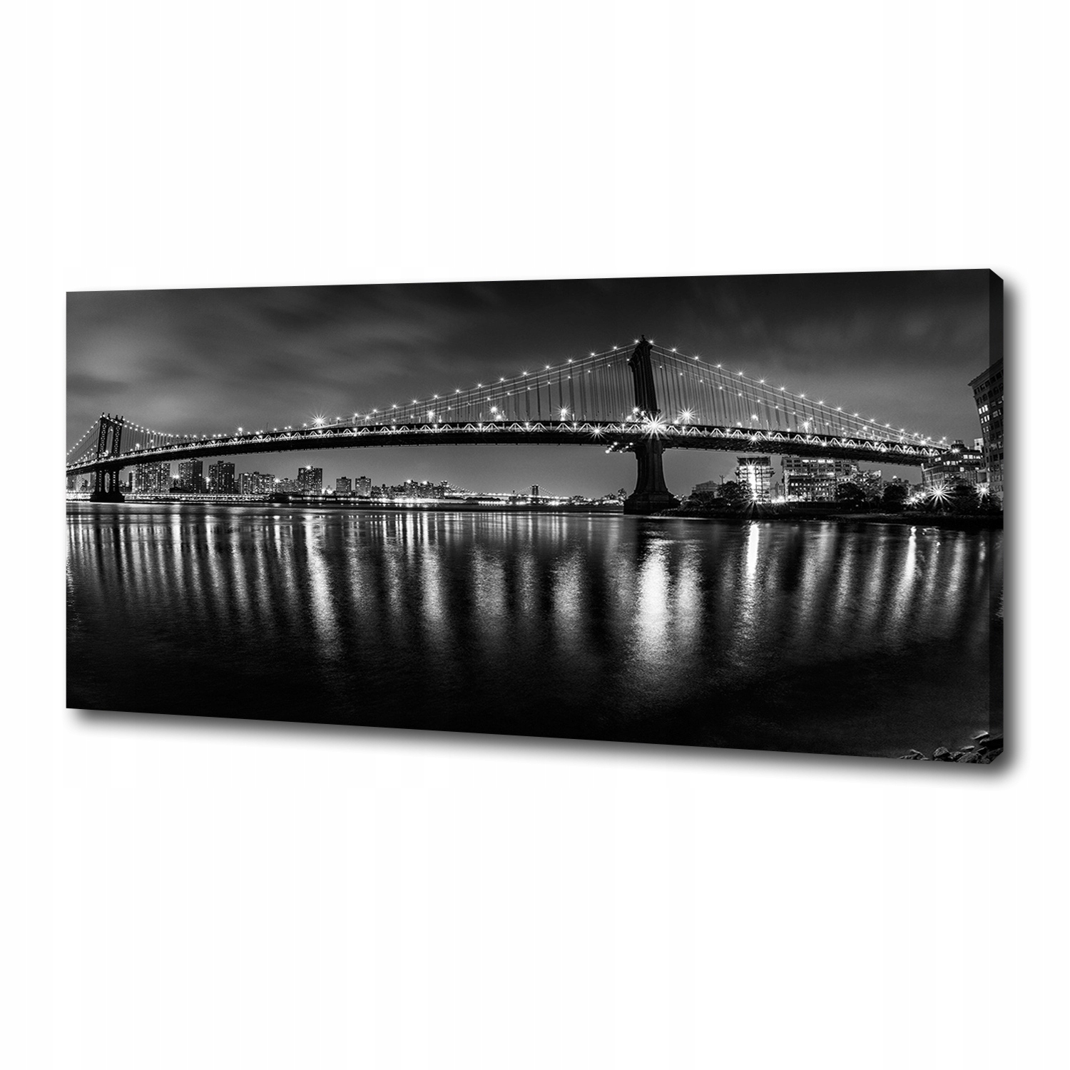 

Foto obraz na płótnie Manhattan nocą 125x50 cm