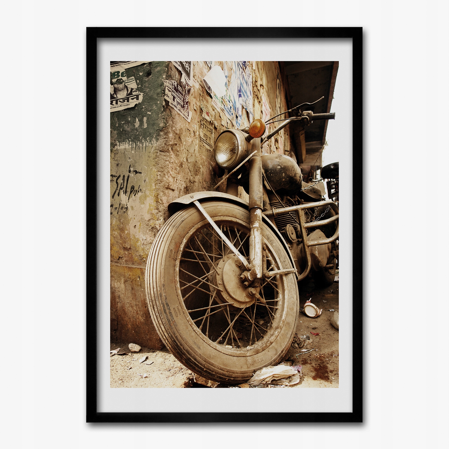 Obraz na stenu v ráme Motocykel starý 50x70 cm