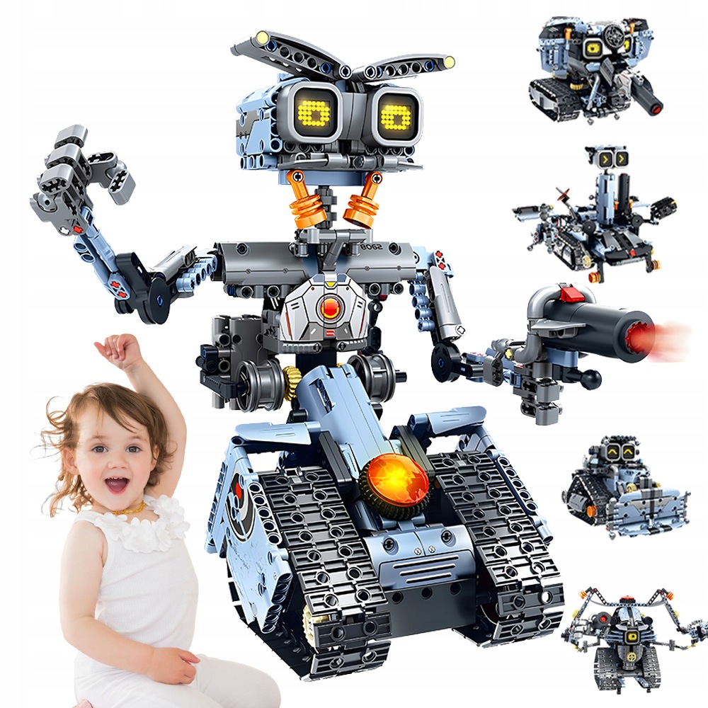 Robot Programowalny 5W1 Zestaw Konstrukcyjny App Pilot Stem Edukacyjny