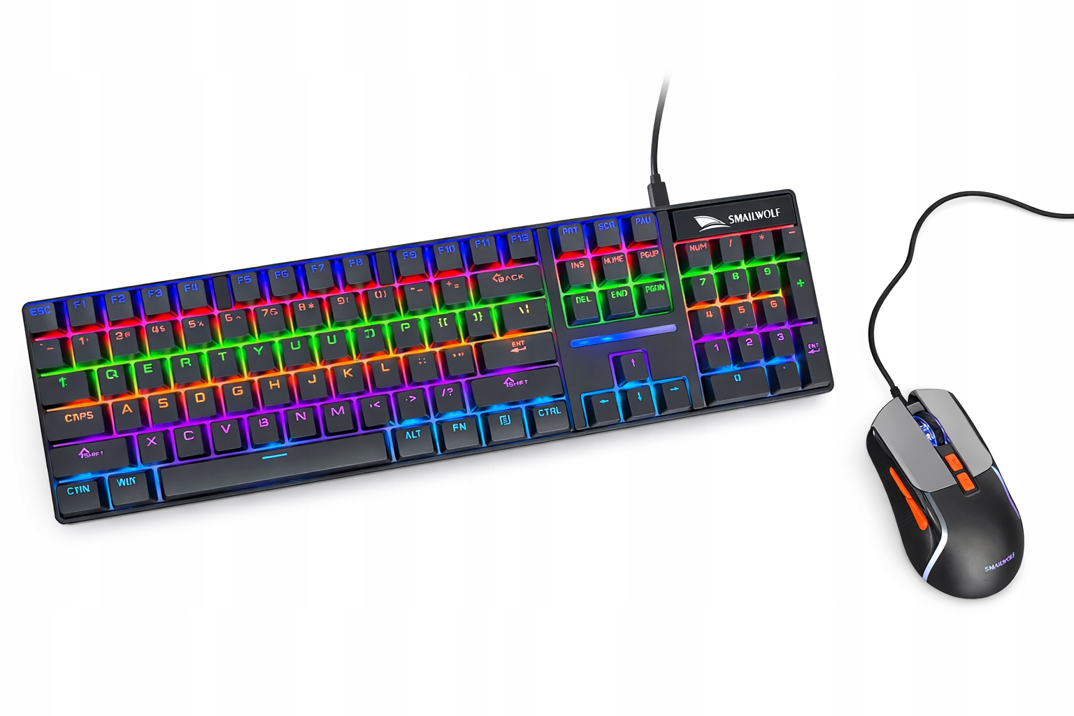 Smailwolf SK28 Set Klávesnice Rgb Myš M18 3600 Dpi Usb Gaming