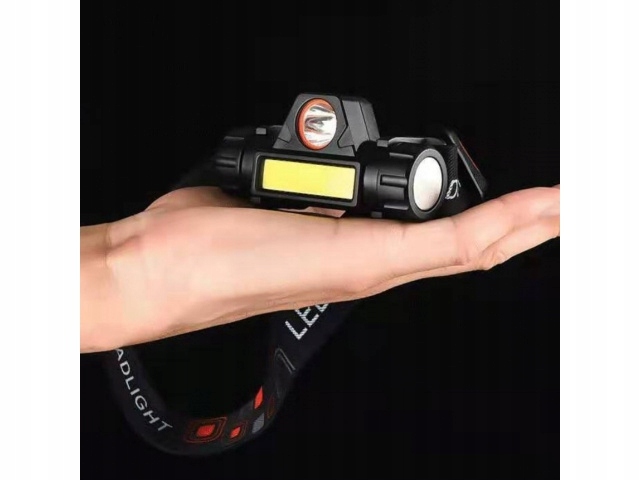 LATARKA CZOŁOWA LED 4W1 COB LAMPKA CZOŁÓWKA MOCNA Z MAGNESEM WODOODPORNA Marka Sternhoff