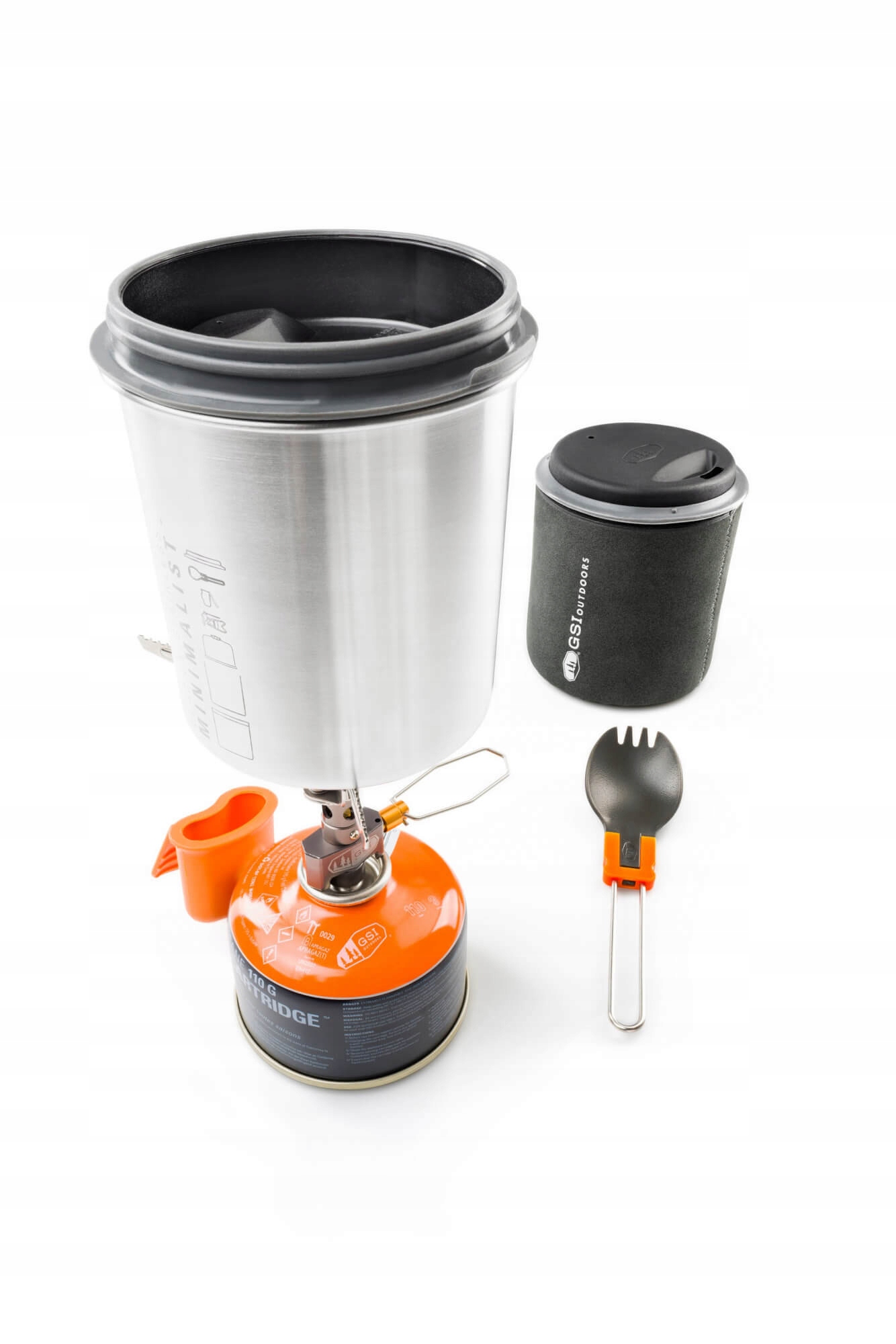 Sada nádobí Gsi Glacier Minimalist 0,6 l šedá