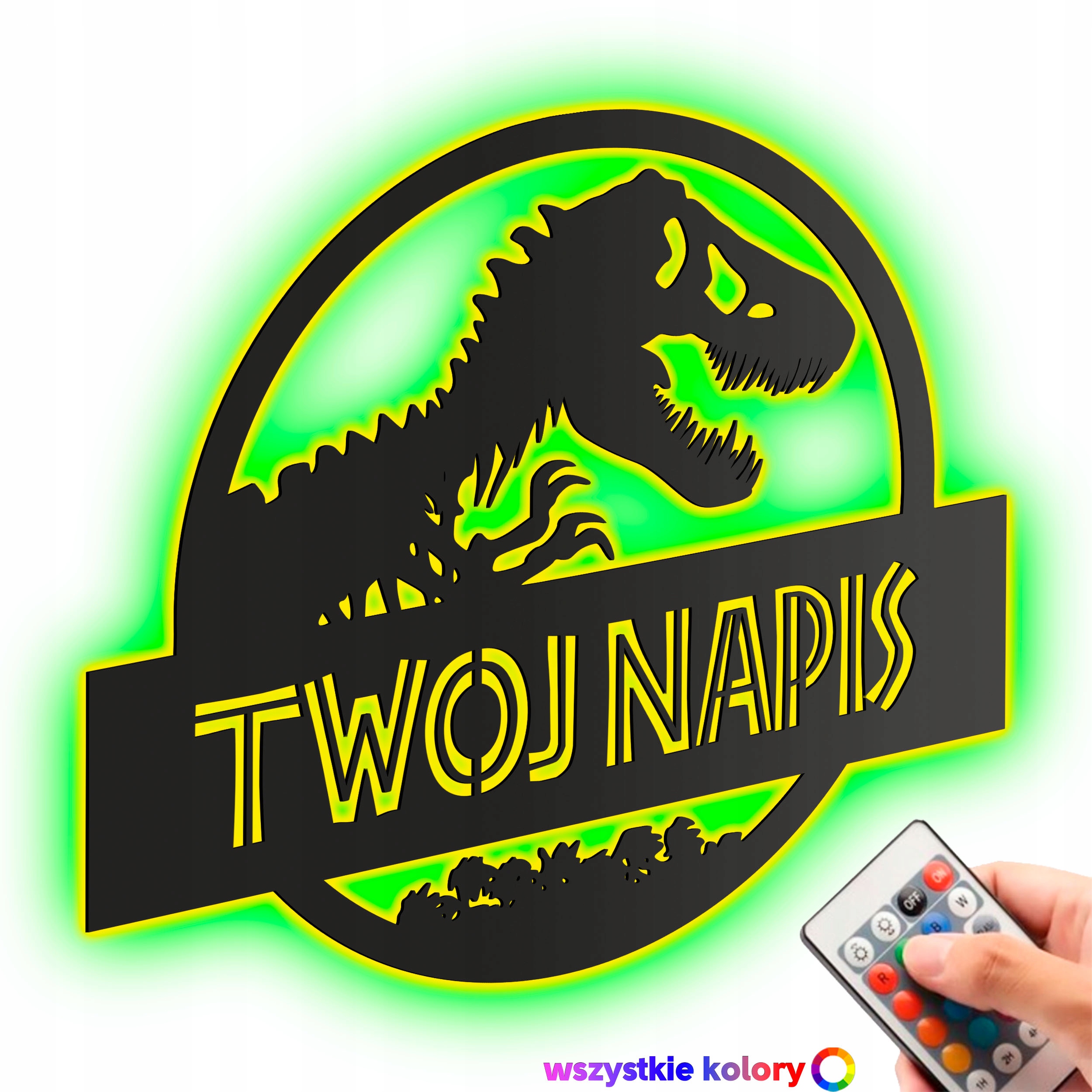 Led lampa Dinosaur Obraz 3D Dárek pro dítě Noční Lampa Led