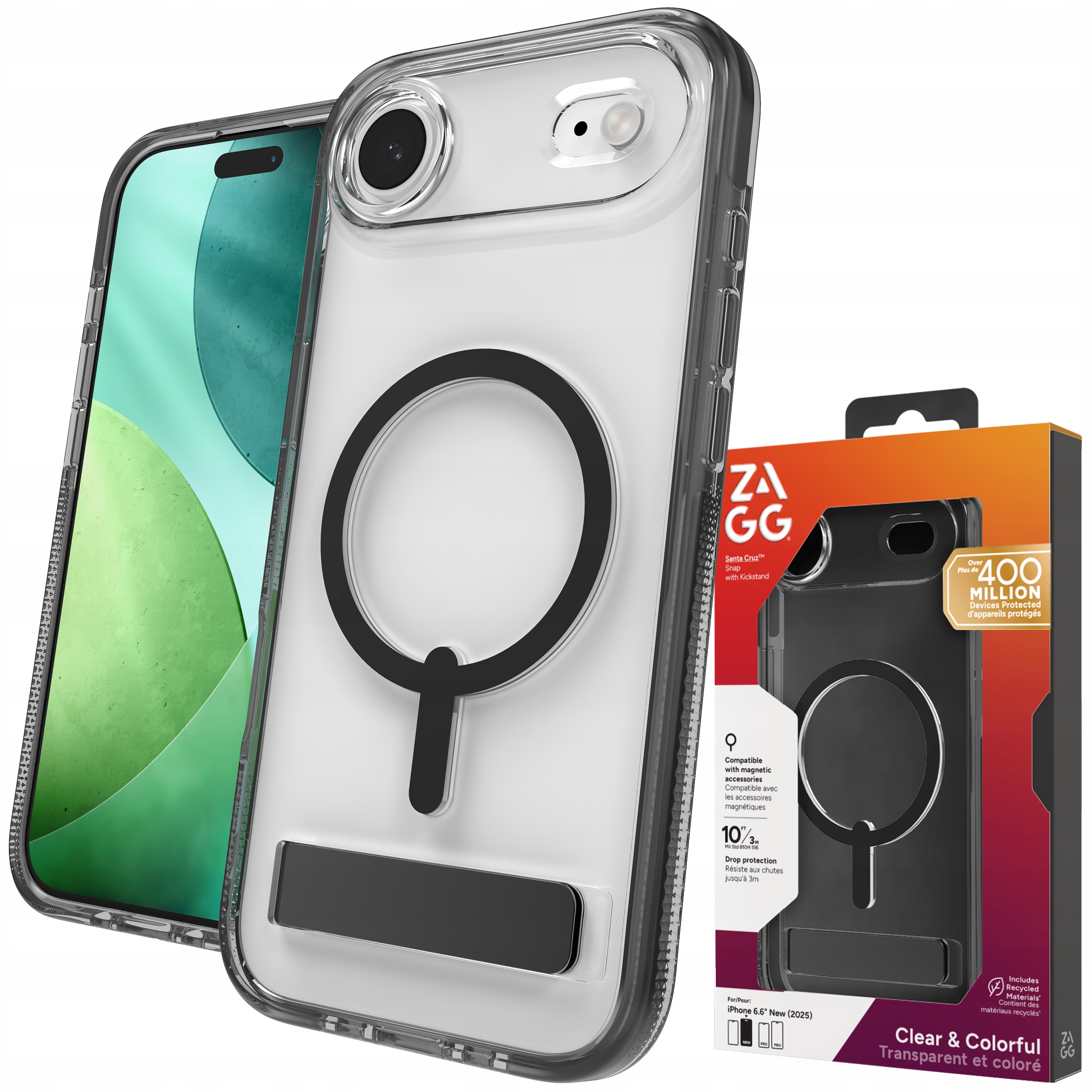 Zagg Santa Cruz Snap Kickstand Case – Pouzdro s MagSafe pro iPhone Air