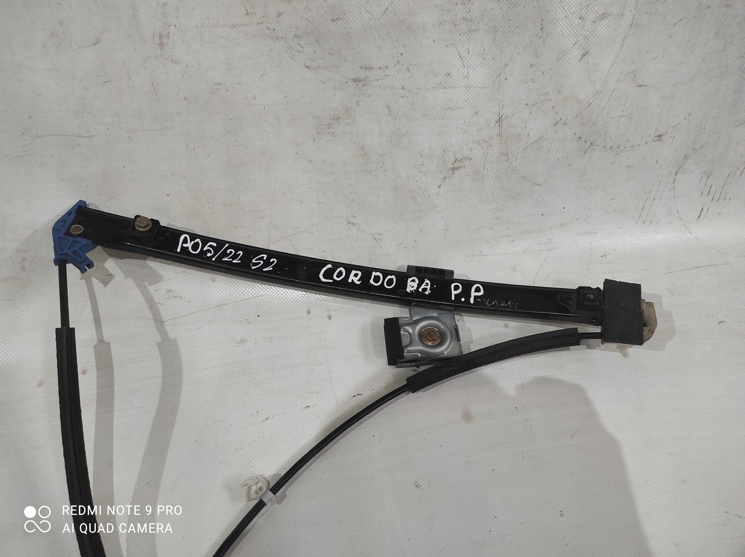 window regulator front right SEAT CORDOBA manual