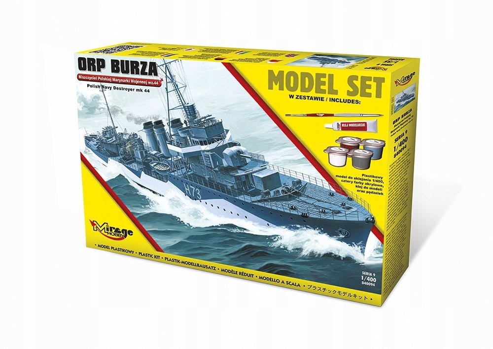 Torpédoborec Orp "bouře" Mirage Hobby 213401