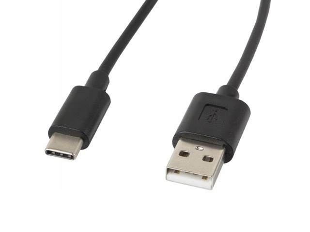 Kabel Lanberg CA-USBO-10CC-0018-BK (usb 2.0 typu A M Usb typu C M; 1,8m;