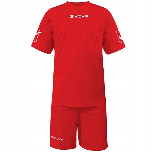 Komplet Piłkarski Sportowy Givova Kit Rosso r.XS