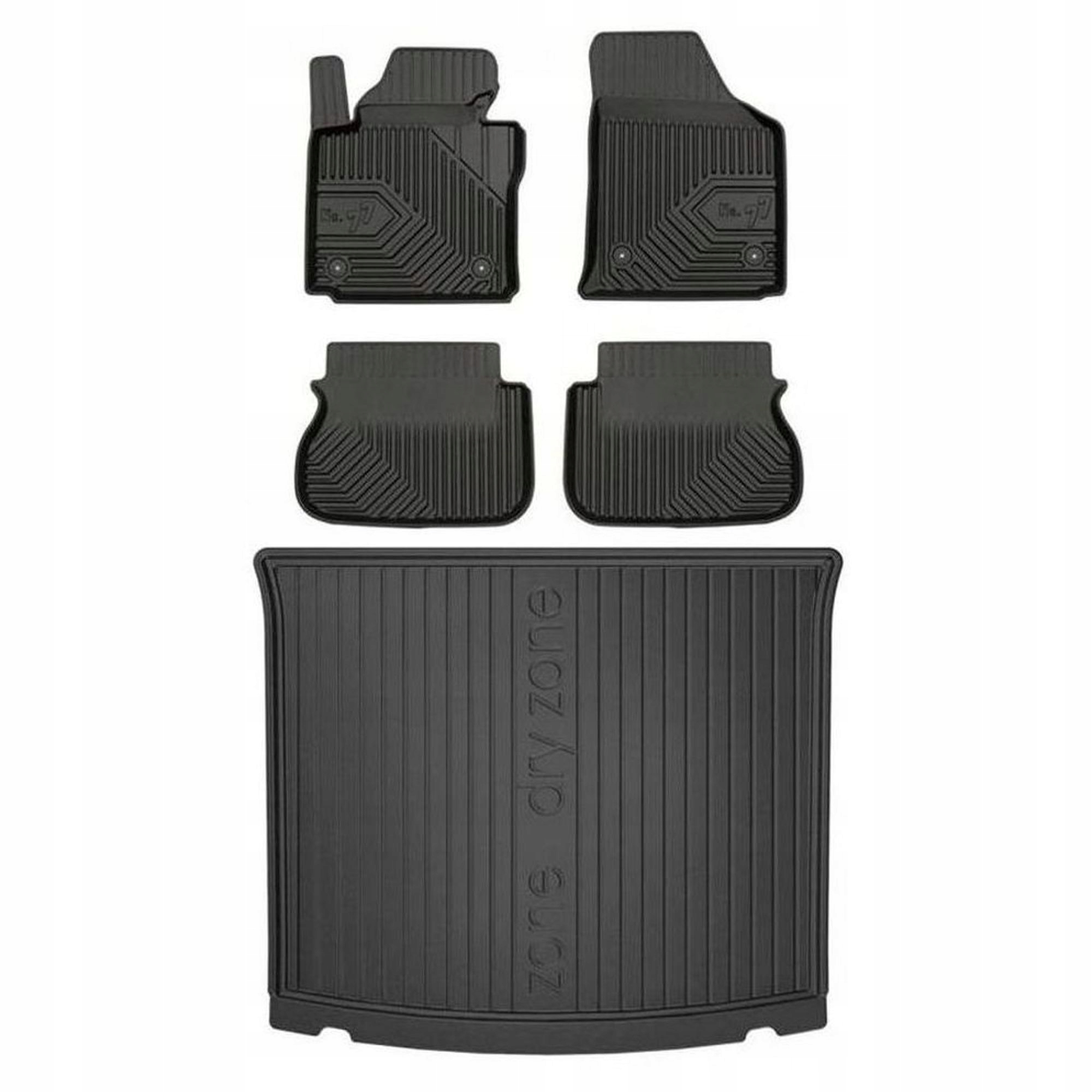 Gumová sada kobercov a rohoží Volkswagen Caddy III 2015-2020 po facelifte