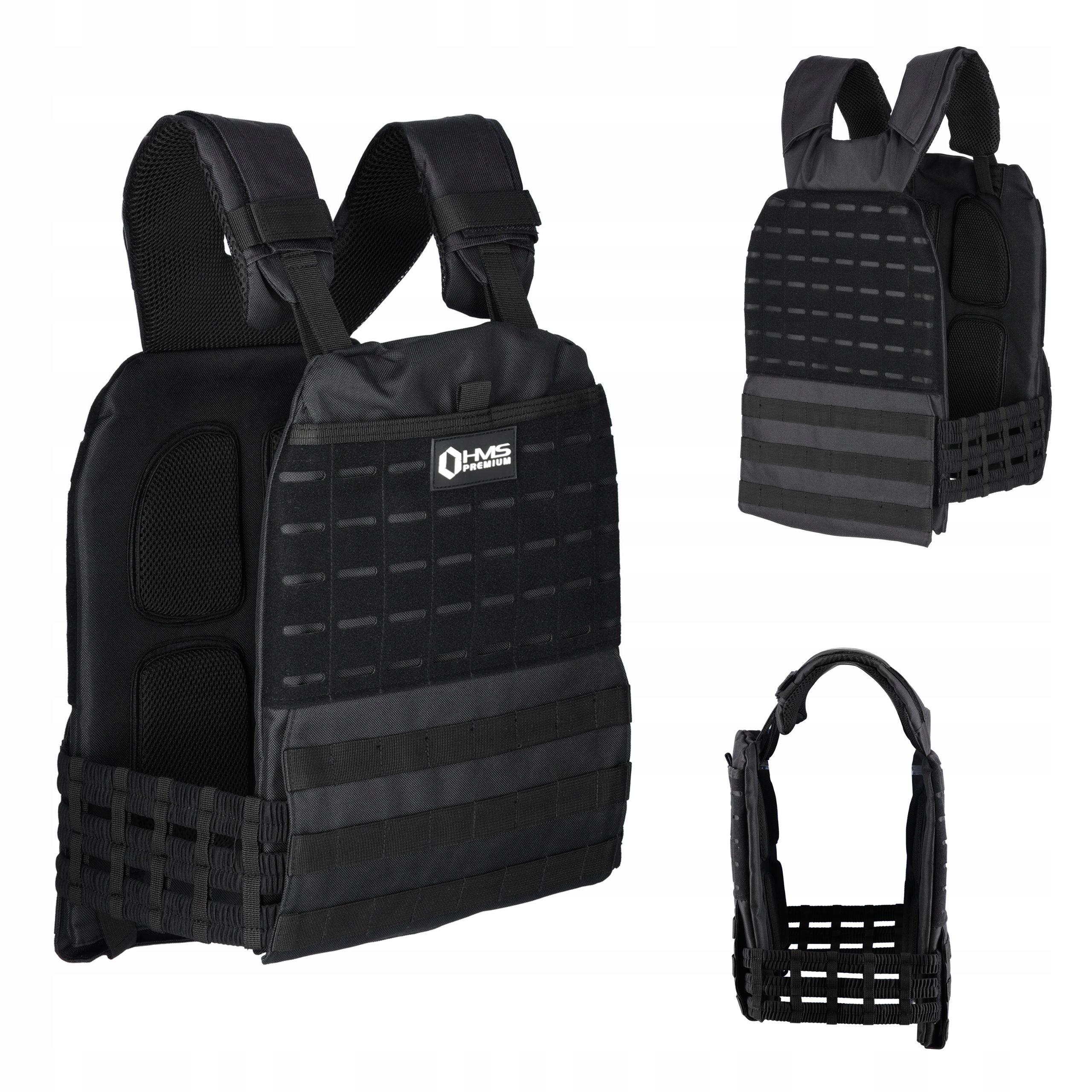 Pevná zátěžová tréninková vesta s regulací 6,5 kg Hms Premium