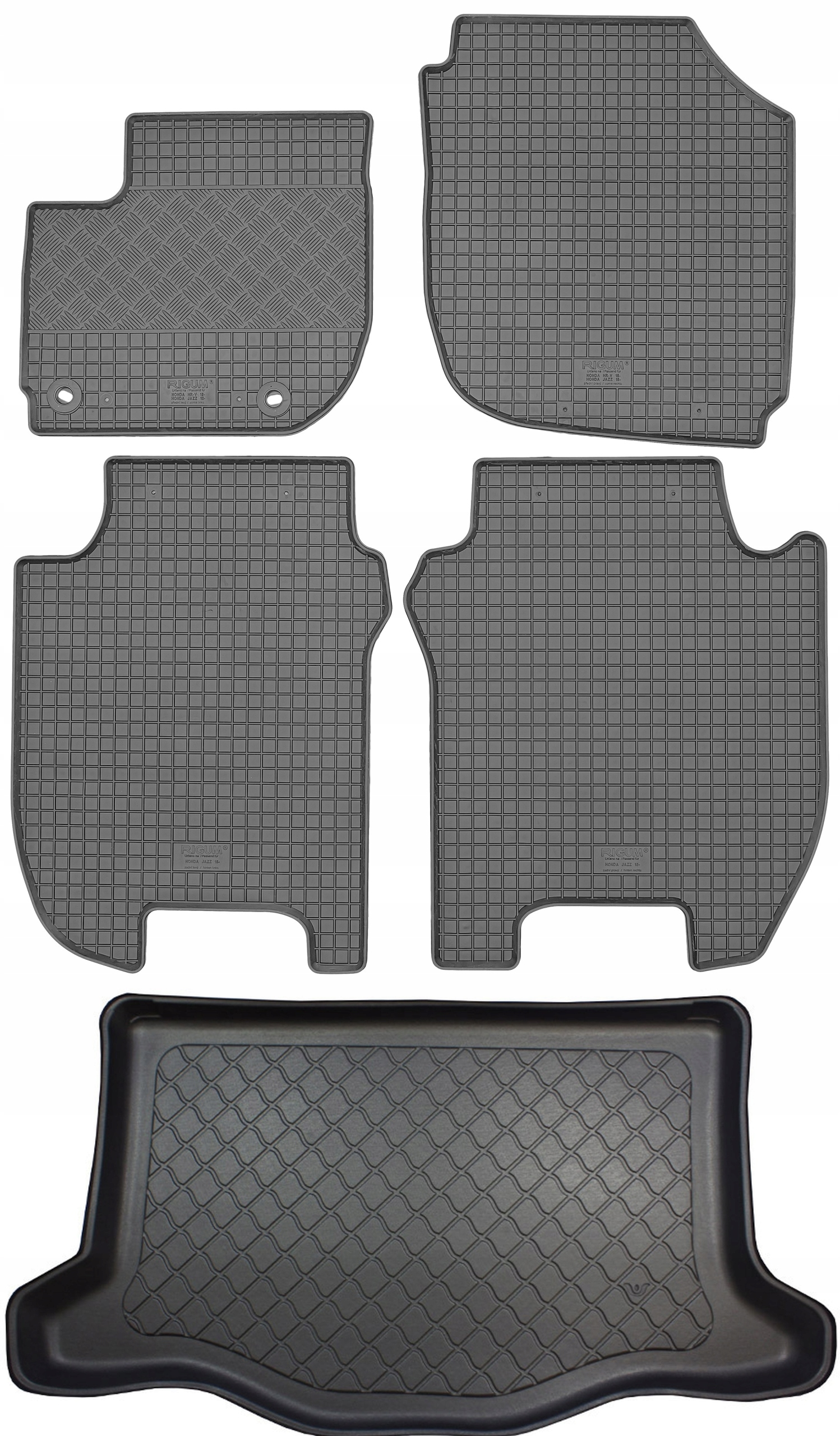 Honda Jazz III Hb 2015-2020 Sada Gumové rohože rohož