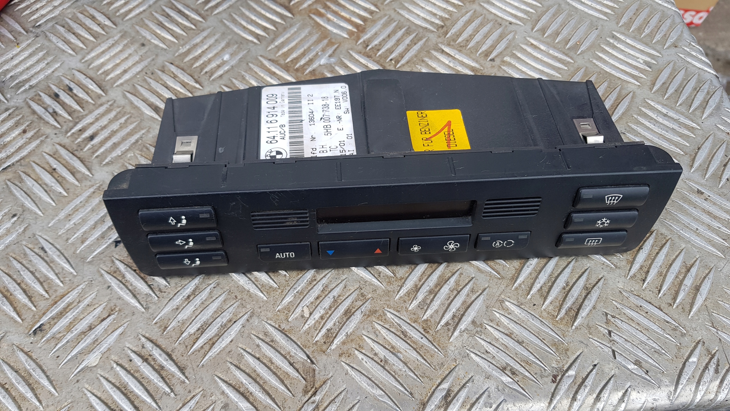 BMW E46 Bouton Unite commande clima 116914009