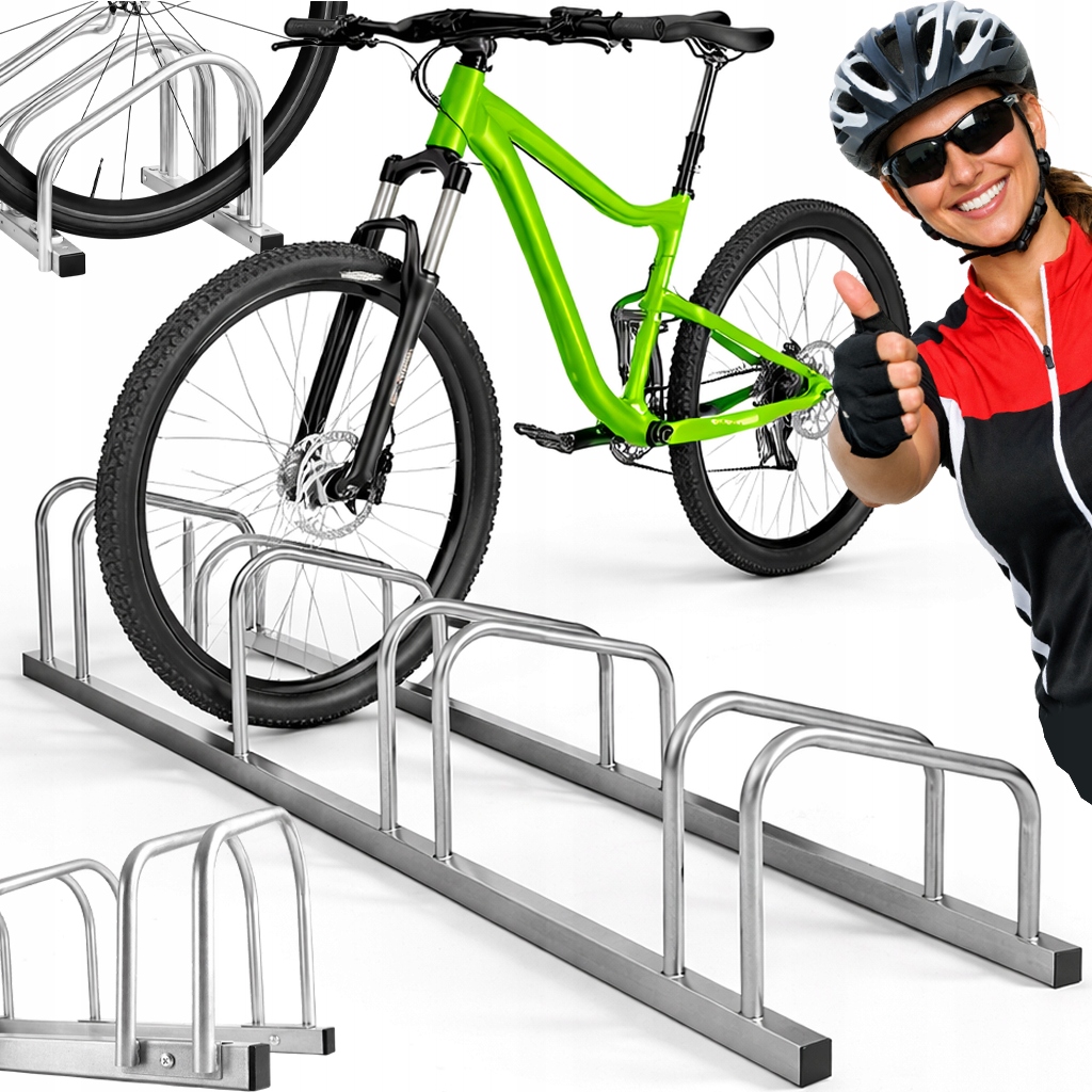 Stojan na kolo Držák na kov pro 4 stanoviště jízdních kol Pevný Pevný