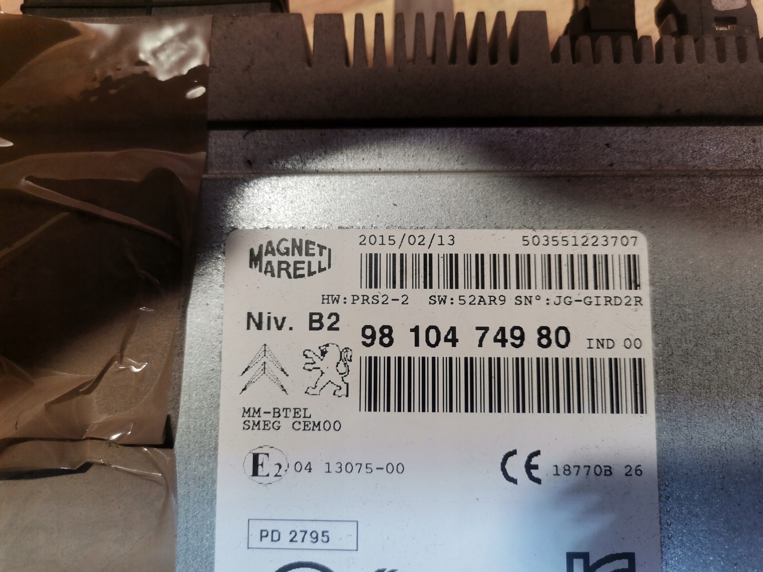 RADIO Navigation CITROEN C4 CACTUS 9810474980