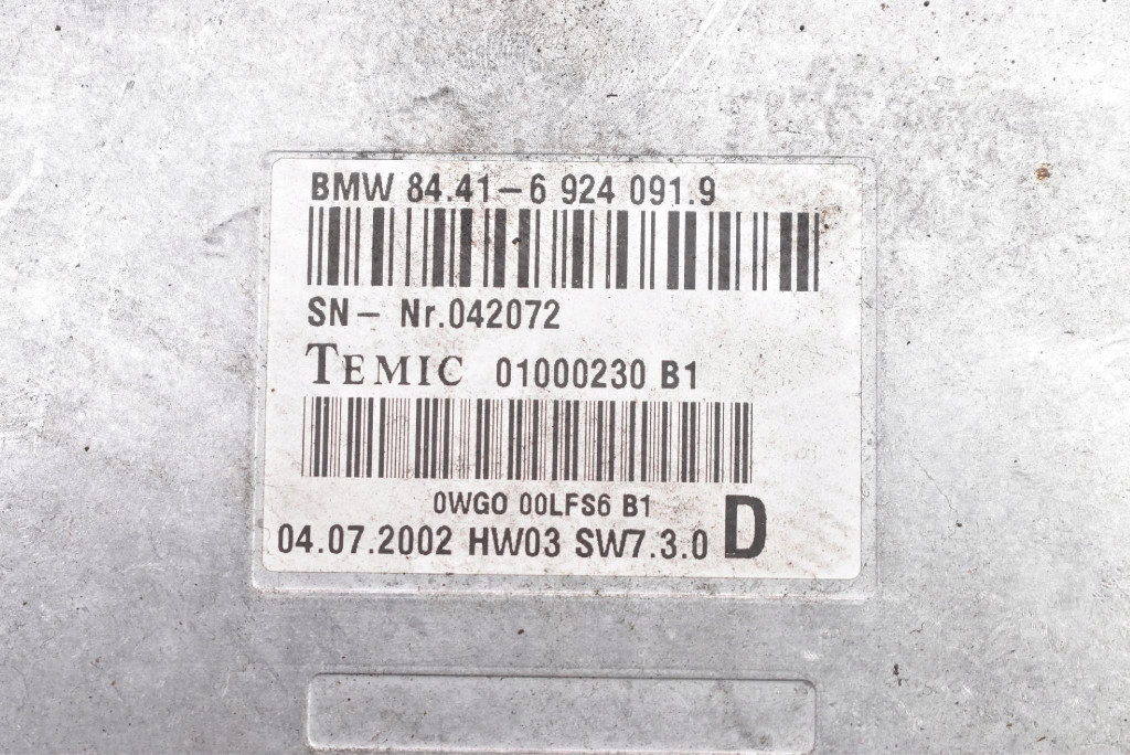 Centralina modulo GLOSU 6924091 BMW E65 01-05