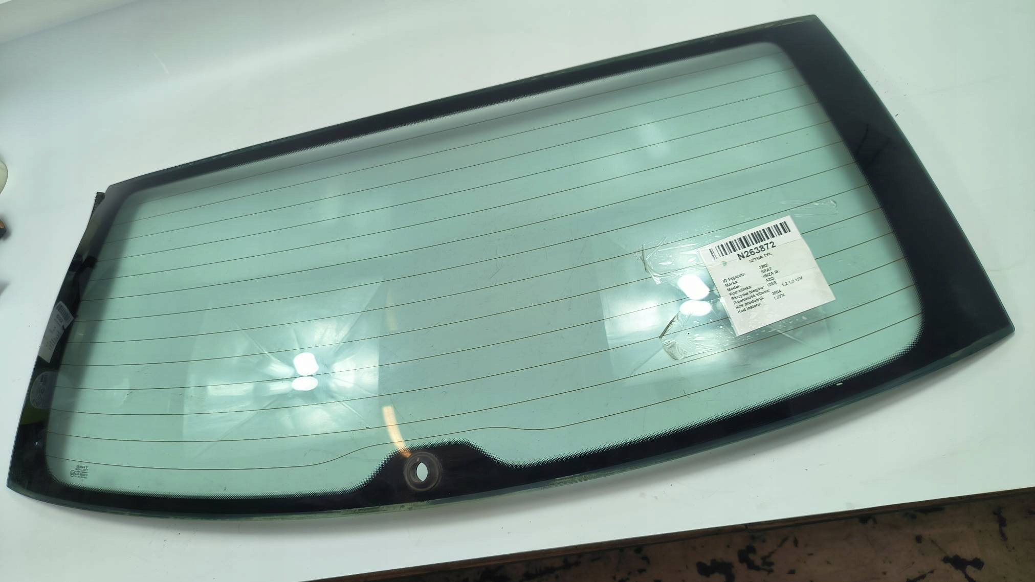 window rear part SEAT IBIZA III HB
