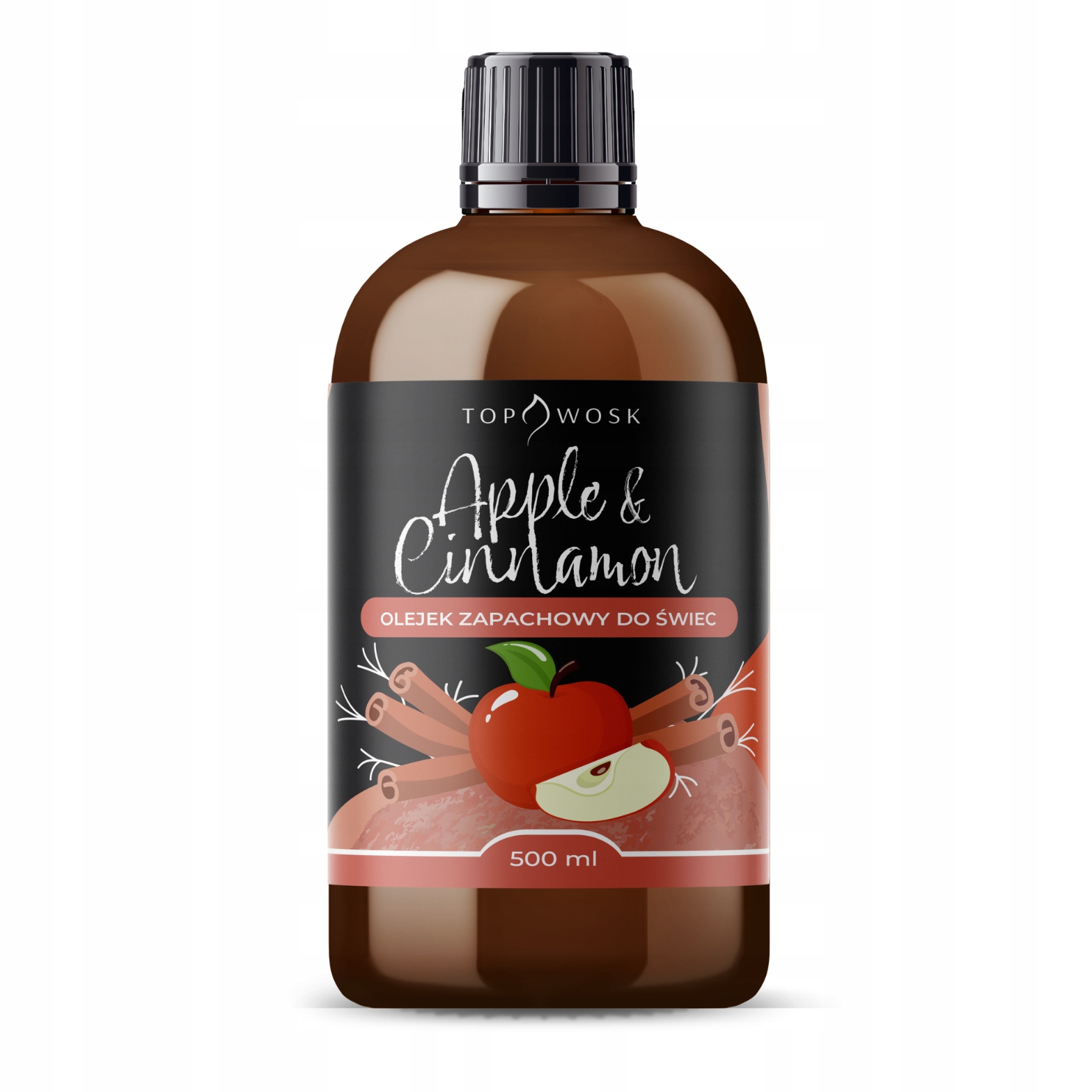 Vůně do svíček parafínového vosku Apple&cinnamon 500 ml vonný olej