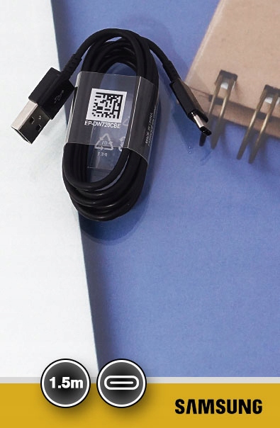 ORYGINALNY KABEL SAMSUNG FAST CHARGE USB-C 1.5M Zgodność ze standardem Quick Charge 1.0 Quick Charge 2.0 Quick Charge 3.0