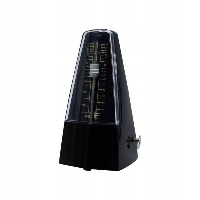 Mechanický metronom s zvonkem černý