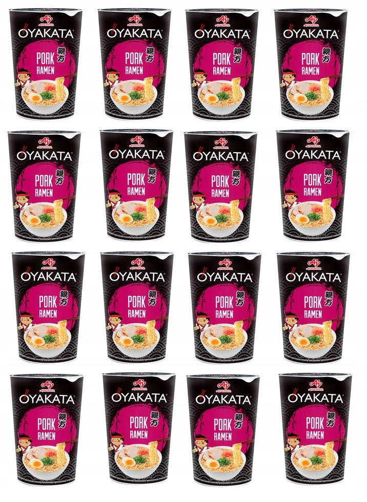 16 x 62 g Oyakata Pork Ramen vepřové jídlo instantní těstoviny Karton