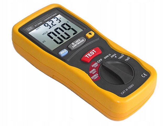 Miernik rezystancji izolacji 2GOhm/1000V multimetr Cem DT-5500