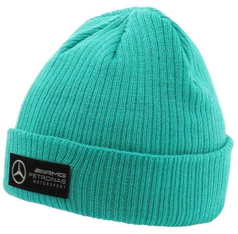 Mercedes Amg F1 Czapka Beanie Zimowa Puma Turkusowa Petronas Oryginalna