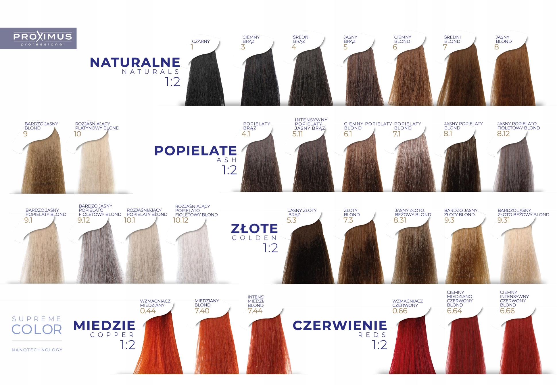 Proximus Supreme Color Nanotechnology Farba 7,44 Pojemność 100 ml