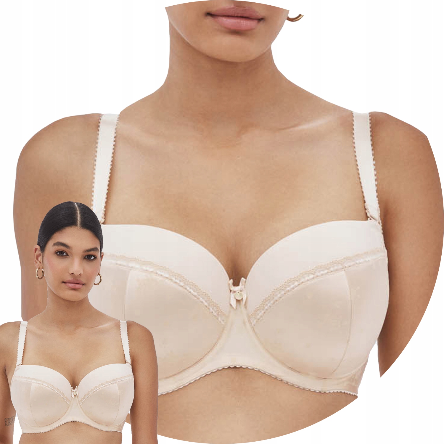 Alles Kelly 04 Biustonosz usztywniany beżowy 80B