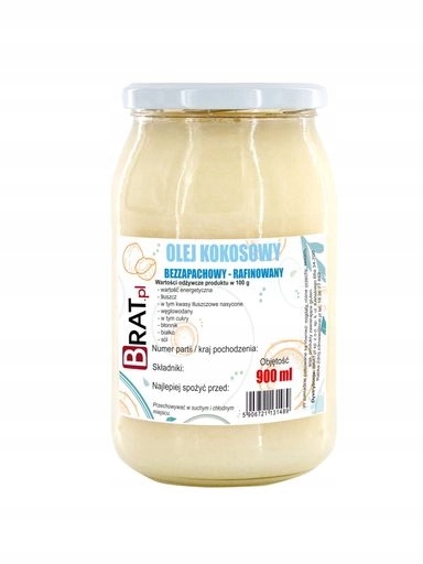 Levně 3X Brat Kokosový olej bez zápachu 900 ml