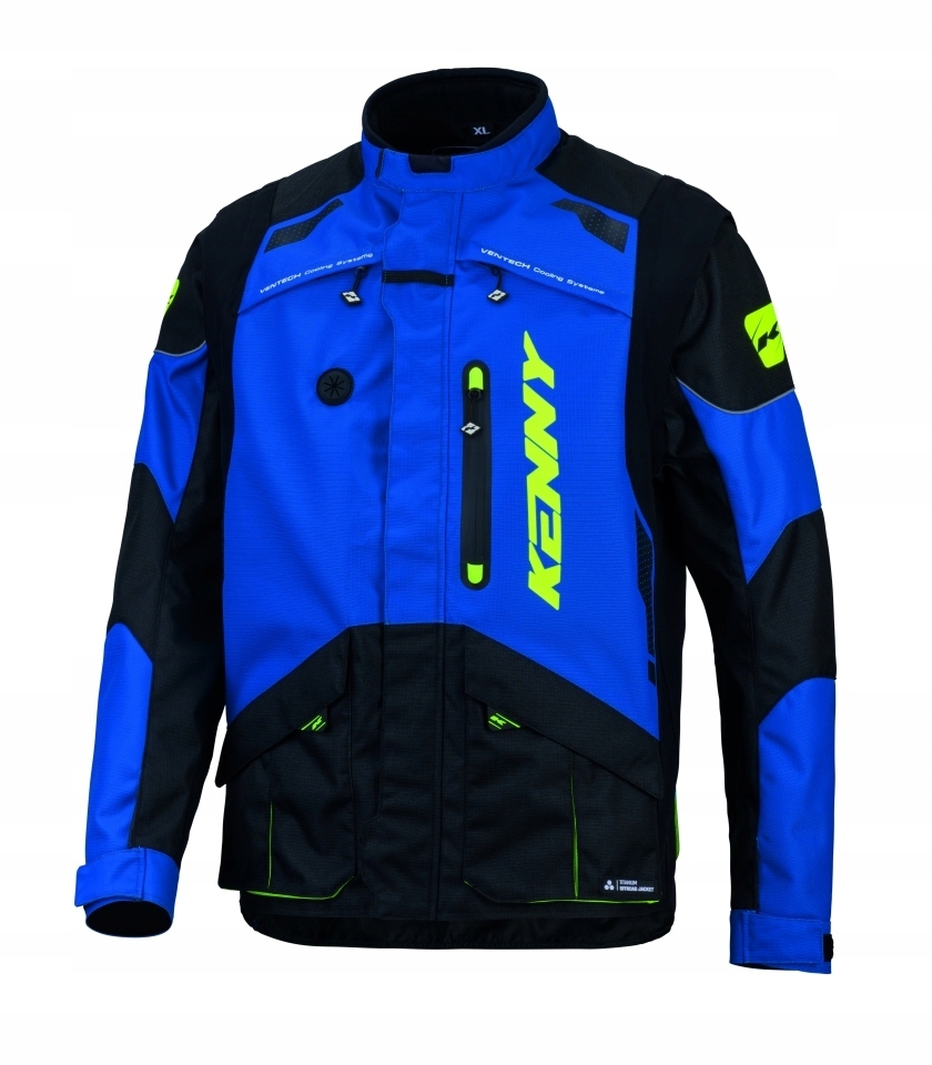 Kenny Racing Bunda Adventure/enduro Titanium Modrá Farba Čierna Veľkosť XXL