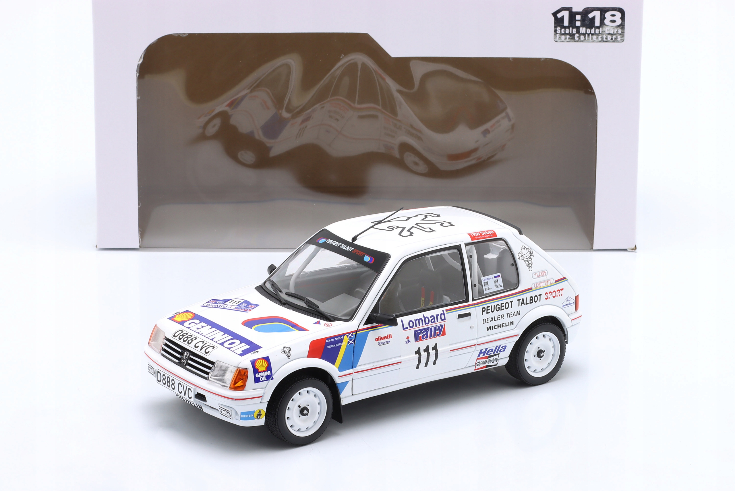 Solido Peugeot 205 Gti C.McRAE Rac Rally 1988 1:18