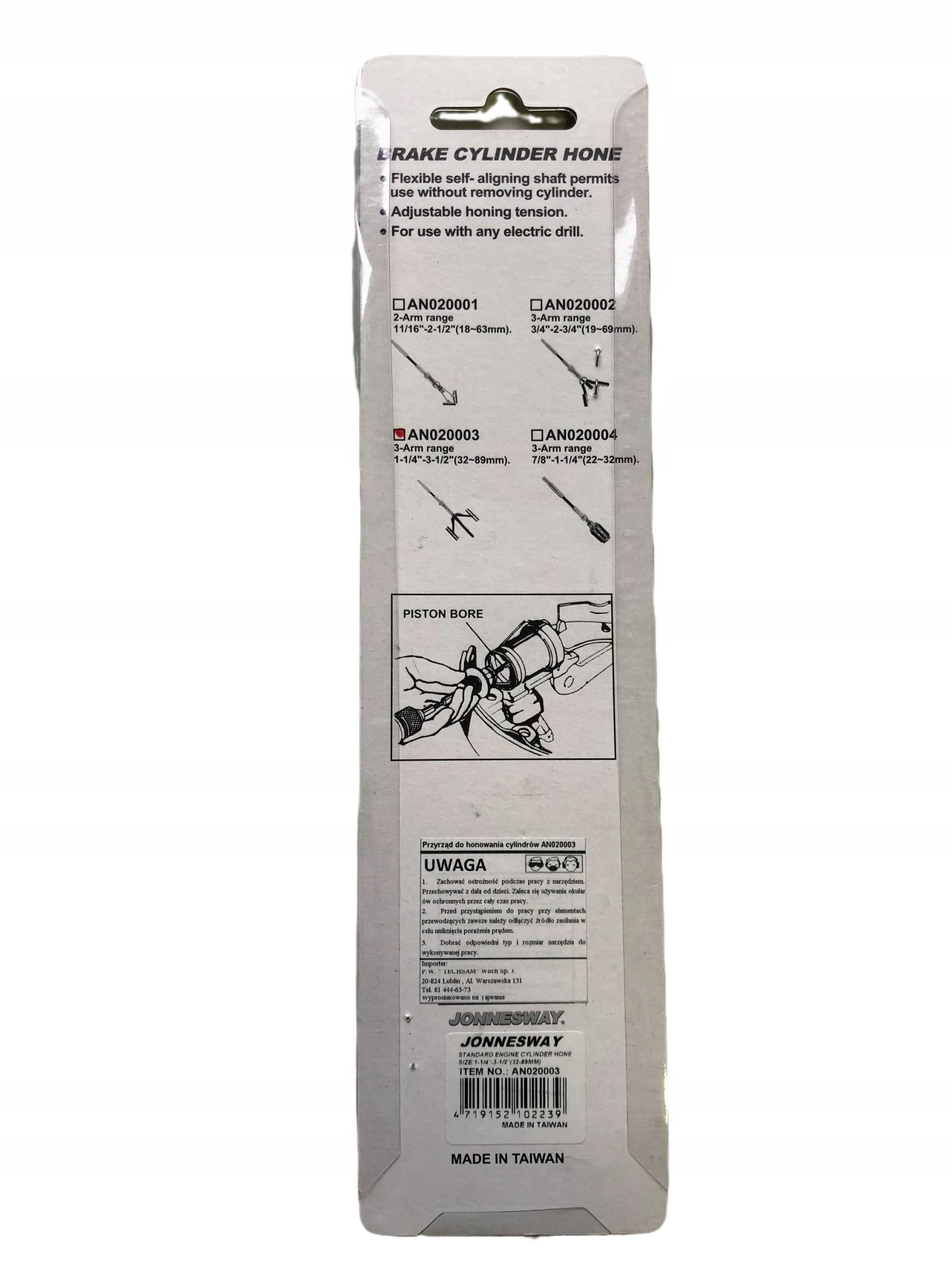 Przyrząd do honowania cylindrów AN020003 Jonnesway Marka Jonnesway