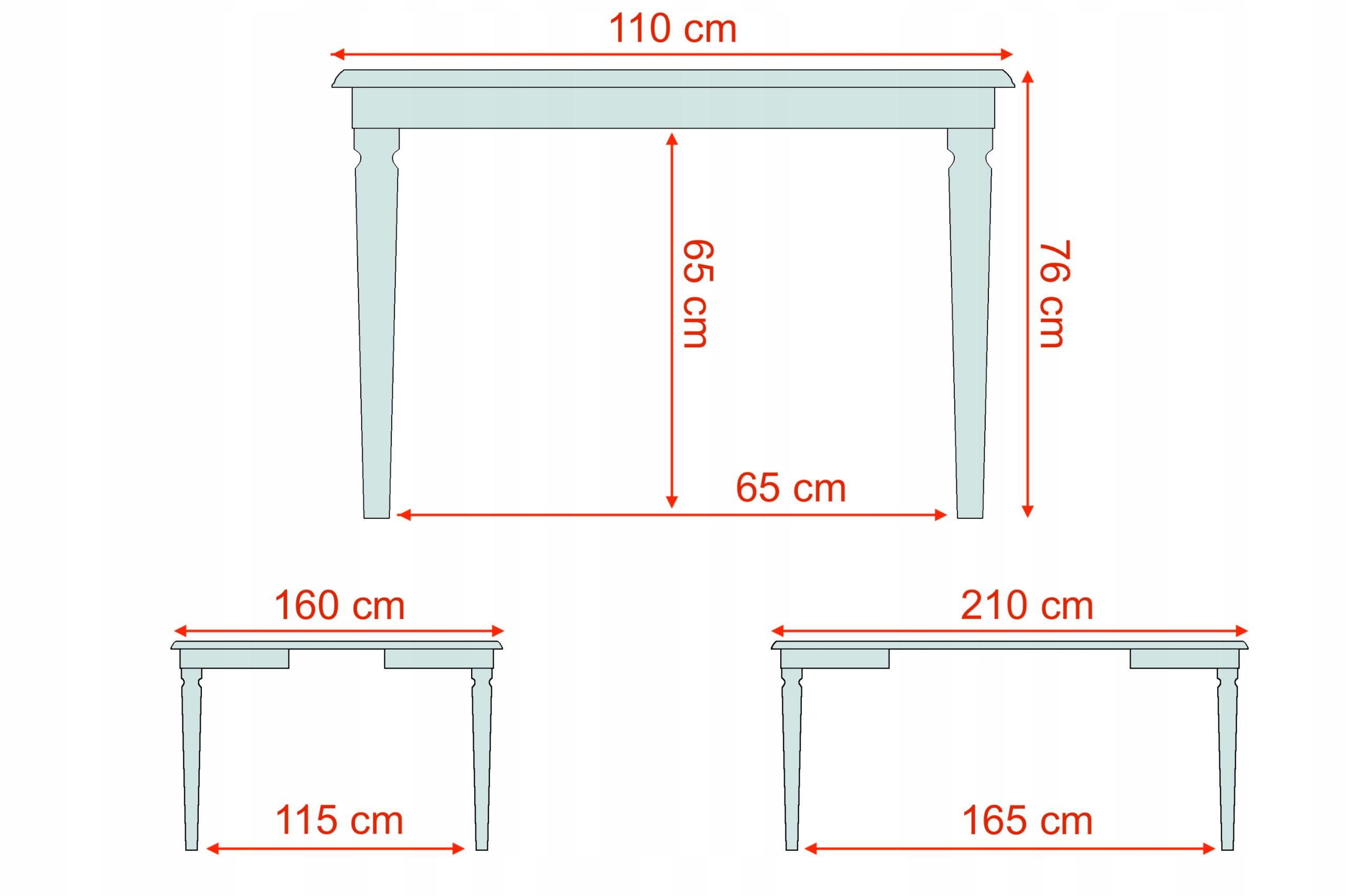 Stół Okrągły Biały Rozkładany Drewno Buk ⌀110cm Grubość blatu 3.2 cm