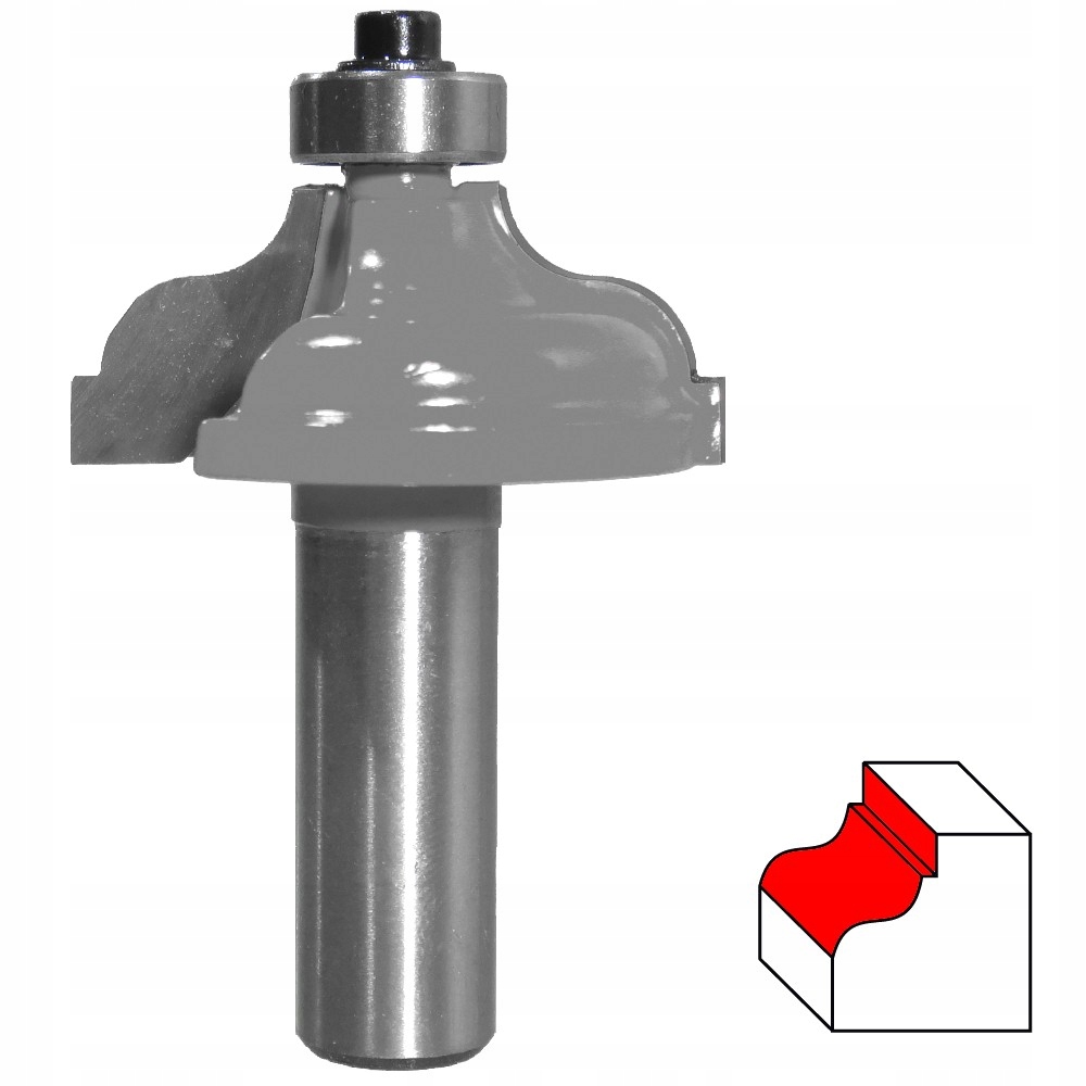 Tvarový fréz s ložiskem, stopka 12 mm