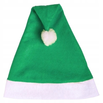 

Czapka Mikołajowa /czapka Świąteczna Zielona
