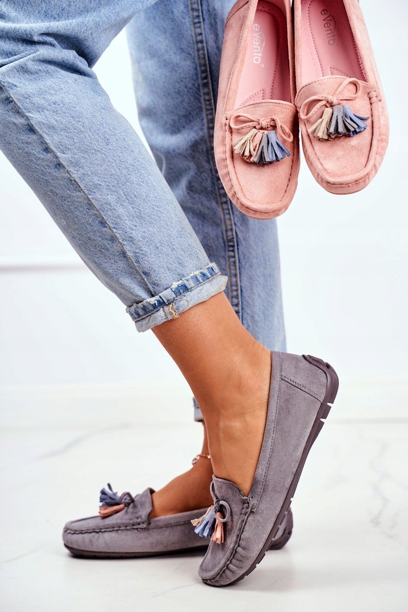 SZARE MOKASYNY PROFILOWANA WKŁADKA LEKKIE 38 Płeć kobieta